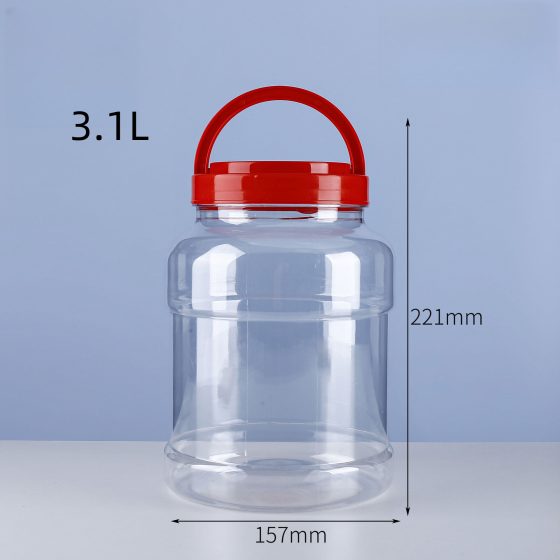 Manufacturers supply 3 catties honey bottle plastic bottle sesame paste bucket thickened pet food jar plastic bucket sealed jar