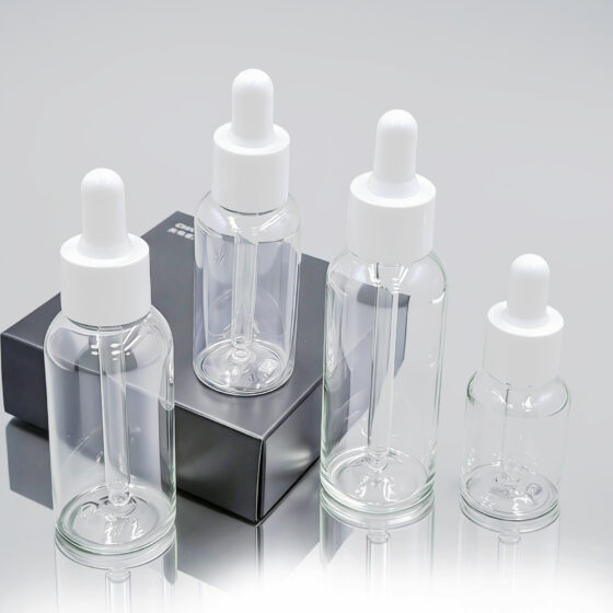 PET Boston round bottle 100ml cosmetic and essential oil