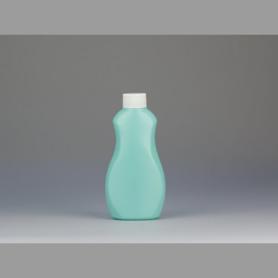 300ml HDPE Curved Cosmetic Lotion Bottle for Skincare