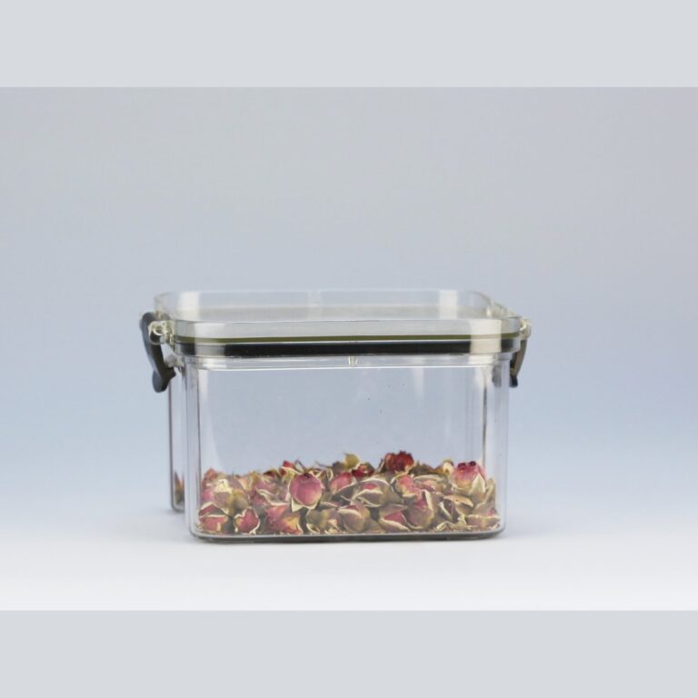 Custom PET Square Food Container with Airtight Lid