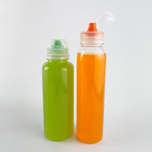 Clear PET juice bottle 350ml fresh juice packaging