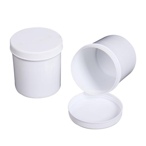 White PP plastic jar 300ml for salon professional use
