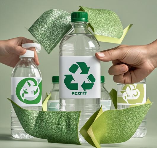 Eco-friendly recycled RPET plastic bottle for sustainable packaging