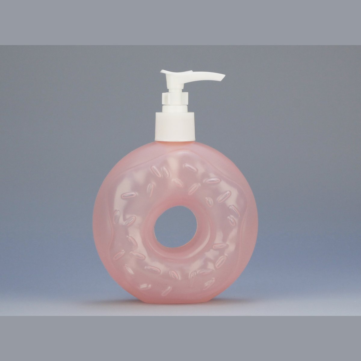 Custom Donut-Shaped PP Lotion Bottle with Pump Dispenser